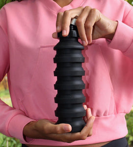 COLLAPSIBLE WATER BOTTLE - BLACK