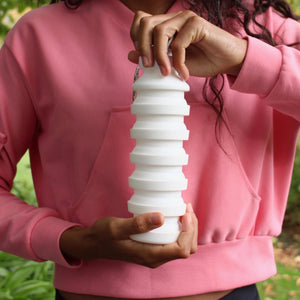 COLLAPSIBLE WATER BOTTLE - WHITE