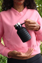 Load image into Gallery viewer, COLLAPSIBLE WATER BOTTLE - BLACK