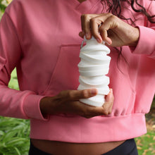 Load image into Gallery viewer, COLLAPSIBLE WATER BOTTLE - WHITE